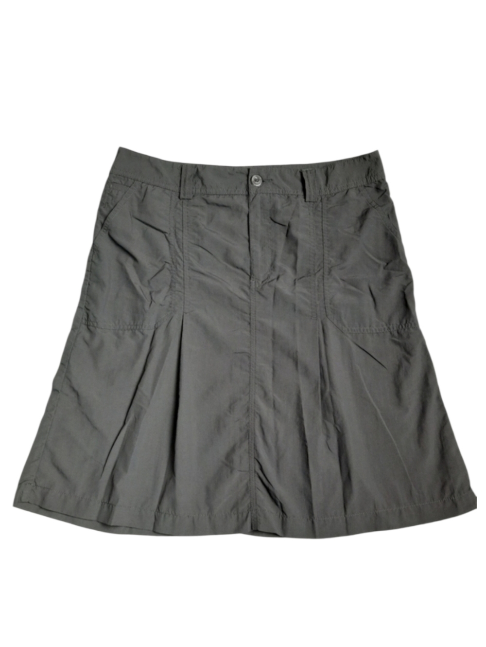Eddie Bauer Sport Active Fit Gray Nylon Skirt SZ M
